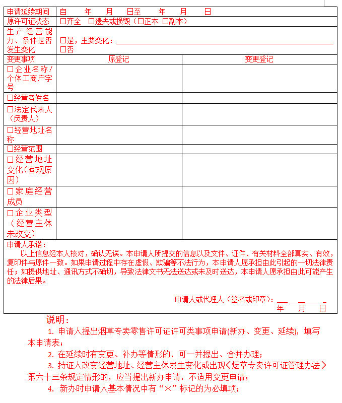 《烟草专卖许可证》如何延续？